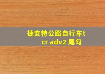 捷安特公路自行车tcr adv2 尾勾